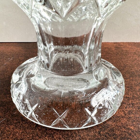 Antique Glass Pedestal Compote 7.5" - Picture 5 of 9